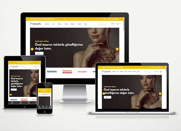 Takı Aksesuar Kuyumcu E-Ticaret Paketi Jewels